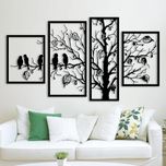 دیوارکوب مدل چوبی کد T26-1 مجموعه چهار عددی