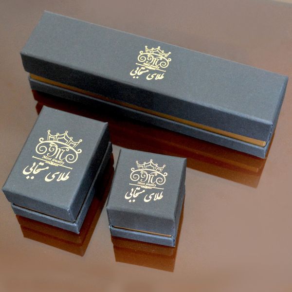 نیم ست طلا 18 عیار زنانه طلای مستجابی مدل آوا گرد کد 68001