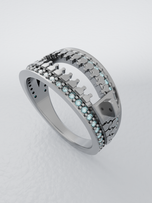 انگشتر نقره اختصاصی زرنهان مدل ZIP.J