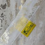 پرده تیکو دکو مدل حریر ژورژت طلاکوب شش چین سایز 225x280 سانتیمتر مجموعه دو عددی*866