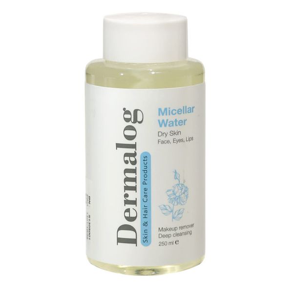 محلول پاک کننده آرایش صورت درمالوگ مدل Micellar حجم 250 میلی لیتر