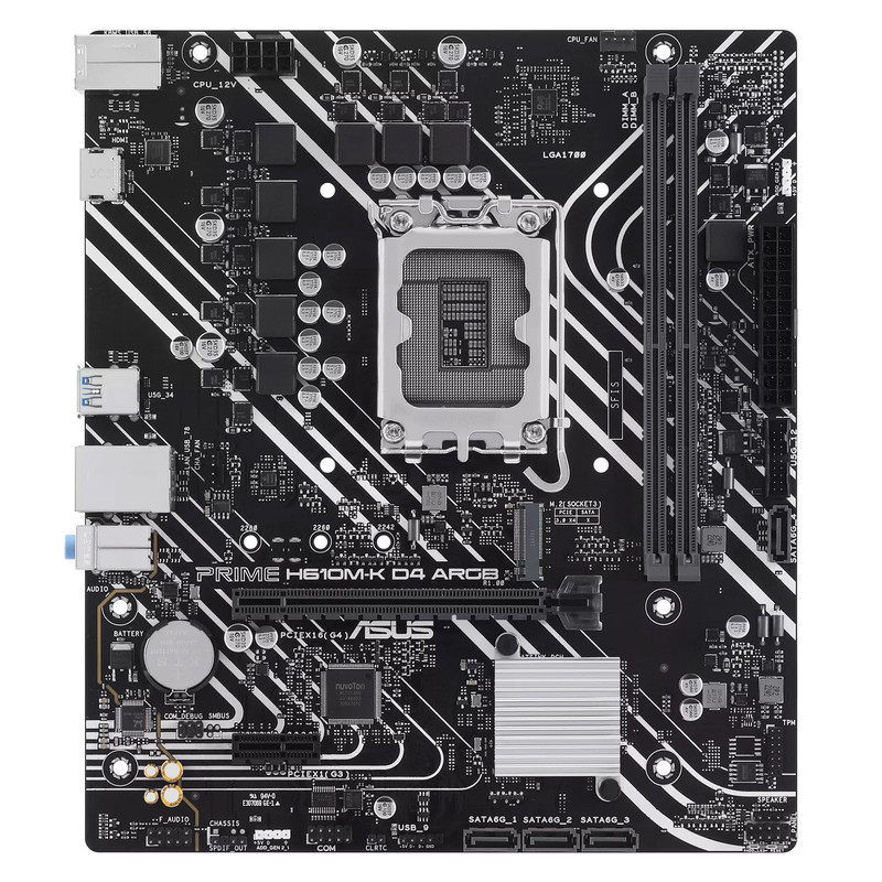 مادربرد ایسوس مدل ASUS PRIME H610M-K D4 ARGB