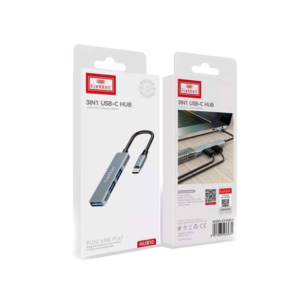 هاب 3 پورت USB-C ارلدام مدل HUB10