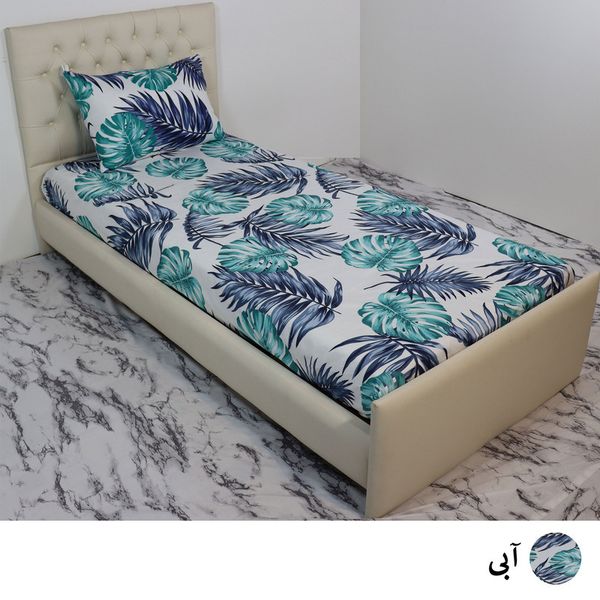 ملحفه آرین مدل کشدار کد هاوایی یک نفره سایز 120x200 سانتی متر