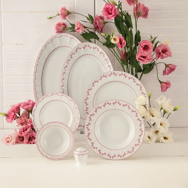 سرویس غذاخوری 29 پارچه 6 نفر چینی زرین ایران مدل فرانسیس سری نئوکلاسیک درجه یک