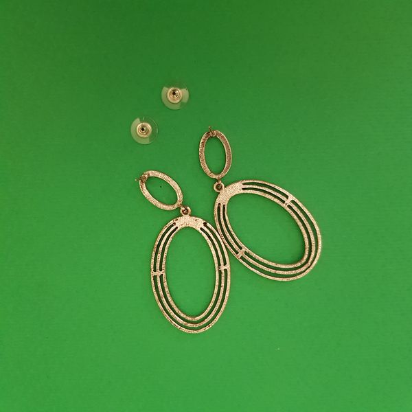 گوشواره زنانه مدل بیضی 04