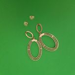 گوشواره زنانه مدل بیضی 04