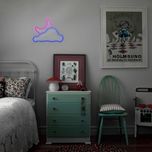 چراغ دیواری نئون دیزاین طرح Cloud-Vs-Moon_BL