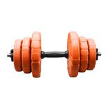 دمبل گرد قابل تنظیم وزن 6 کیلوگرم مدل GS-M-113825 بسته دو عددی