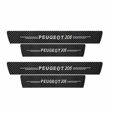 برچسب پارکابی خودرو سولگی مدل کربن کد J67 مناسب برای پژو 206 بسته 4 عددی