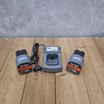 دریل چکشی شارژی براشلس سه نظام 10 میلی متری 16/8 ولت مکث اچ ام تی مدل 16.8V Li_ionمجوعه 5 عددی