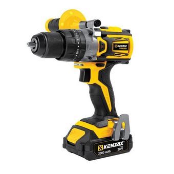 دریل پیچ گوشتی چکشی براشلس کنزاکس مدل 8861 دو باتری