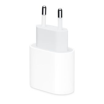 شارژر دیواری 20W اپل پارت نامبر ZM/A باگارانتی 18 ماهه شرکتی (دو پین)