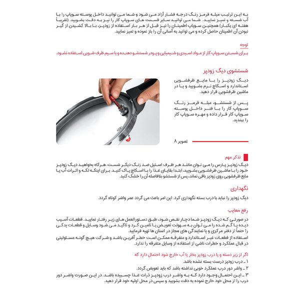 زودپز پارس استیل مدل کف سه لایه گنجایش 4.5 لیتر