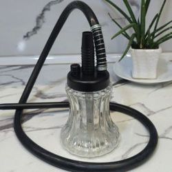 قلیان کارمانیا مسافرتی کوچک (تنه مشکی تنگ شفاف)