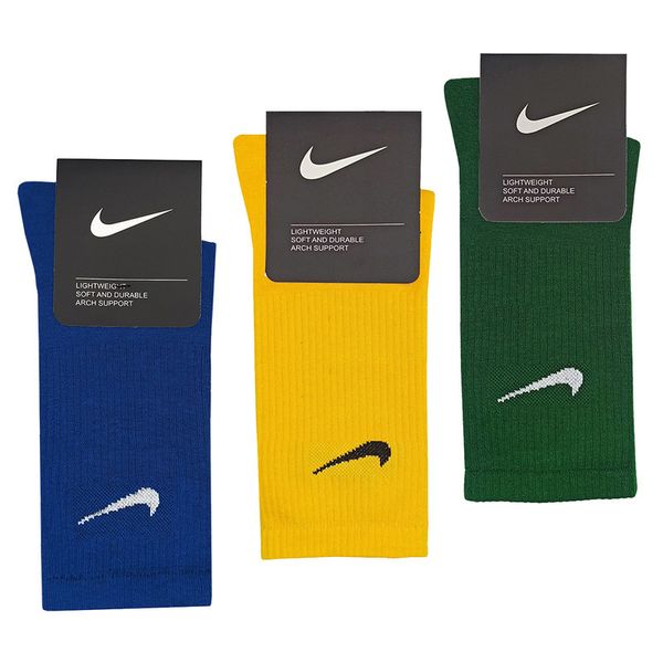 جوراب ورزشی ساق بلند مردانه مدل کش انگلیسی کد 1392 بسته سه عددی