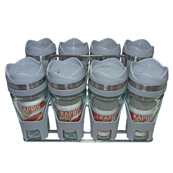 ست جا ادویه 9 پارچه کاپریس مدل فلورا کد GGG8