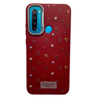 کاور طرح چرمی مدل گل ریز مناسب برای گوشی موبایل شیائومی  Redmi Note 8