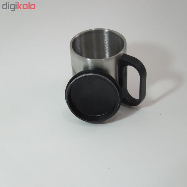 لیوان استیل درب دار (یونیک)