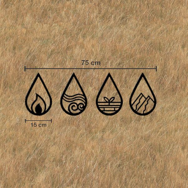 استیکر طرح اشکی مجموعه 4 عددی