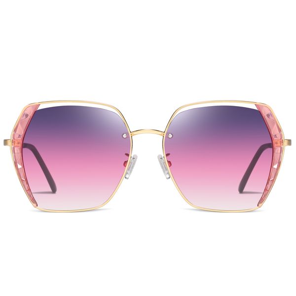 عینک آفتابی چندضلعی زنانه مدل 2205T14 Polarized