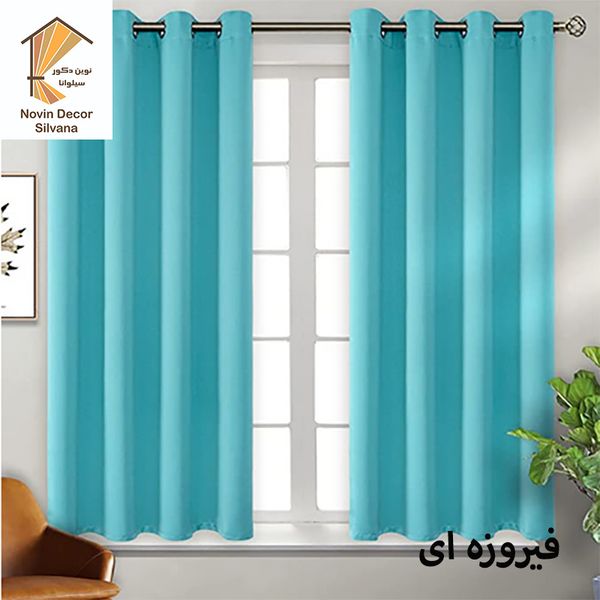 پرده نوین دکور سیلوانا مدل کتان 18 سایز 180 × 140 سانتی متر