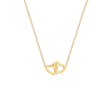گردنبند طلا 18 عیار زنانه مریم اکرمی گلد گالری مدل قلب یونیکا