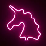 چراغ نئونی دیواری طرح اسب تک شاخ