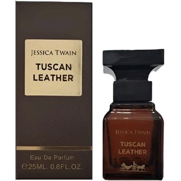 ادوپرفیوم مردانه جسیکا تواین مدل توسکان لدر با رایحه گرم و تلخ حجم 25 میلی لیتر