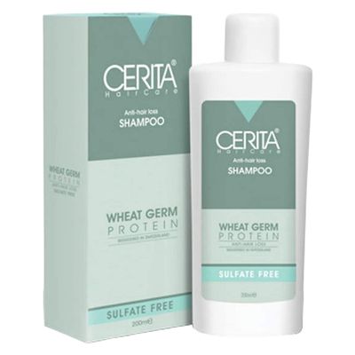 شامپو تقویت کننده و ضد ریزش مو سریتا مدل جوانه گندم حجم 200 میلی لیتر