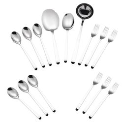 سرویس قاشق و چنگال 15 پارچه جی فی نی مدل 01 plus