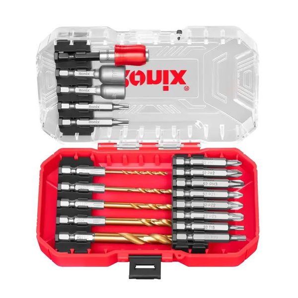 مته و سری پیچ گوشتی 18 عددی رونیکس مدلRH-5453 بسته 18 عددی