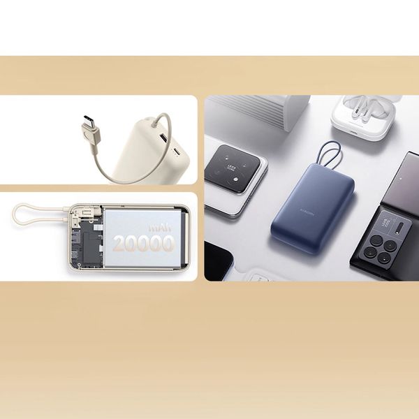 پاوربانک 33 وات شیائومی مدل PB2030MI ظرفیت 20000 میلی آمپر ساعت