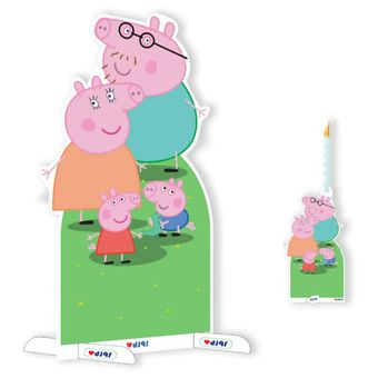 استند رومیزی تزیینی مدل خوک پیاپیگ و خانواده به همراه شمع