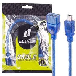 کابل ذوزنقه ای مادگی Usb به Miniusb ایلون Eleven