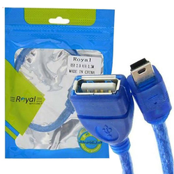 کابل ذوزنقه ای مادگی Usb به Miniusb رویال Royal