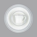 سرویس غذاخوری 108 پارچه 12 نفر چینی زرین ایران مدل وایت رز سری شهرزاد درجه یک