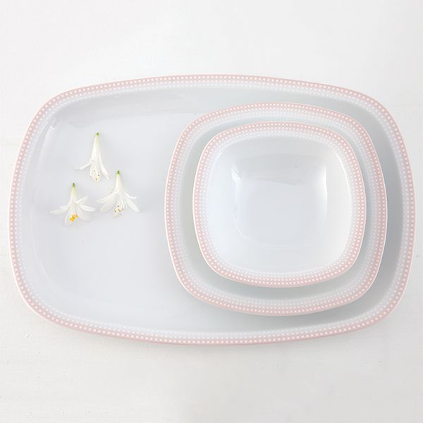 سرویس غذاخوری 27 پارچه 6 نفره چینی زرین ایران مدل Mon Belan