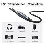 کابل تبدیل USB-C به جک 3.5mm یوگرین مدل CM450-20192 طول 1 متر