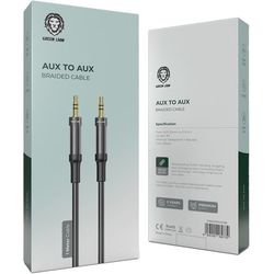 کابل 3.5 میلیمتر گرین طول یک متر Green Lion Audio Cable AUX 3.5mm male to male Audio Cable GNAUXTAUXCBK