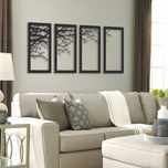 استیکر دیواری طرح شاخه مجموعه 4 عددی