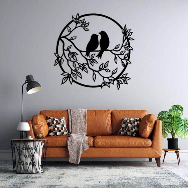 استیکر دیواری طرح پرنده رو شاخه کد 08