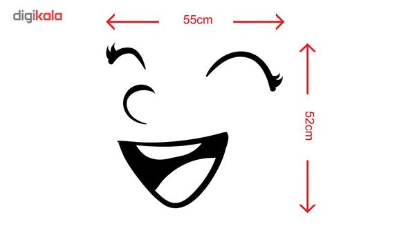 استیکر یخچال طرح لبخند 2