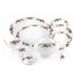 سرویس غذاخوری 102 پارچه چینی زرین ایران سری ایتالیا اف مدل Bidgol درجه عالی