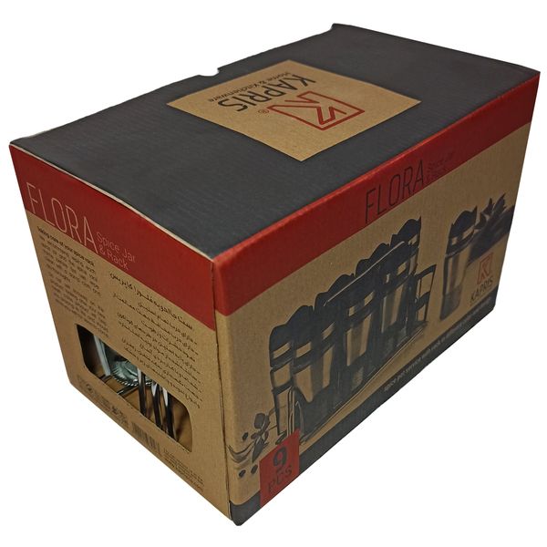 ست جا ادویه 8 پارچه کاپریس مدل فلورا کد GGW8