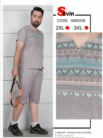 ست تیشرت و شلوارک مردانه new collection.سایز بندی