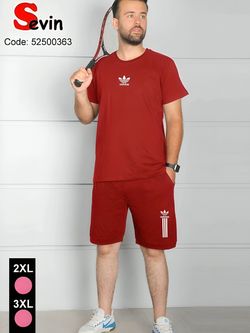 لباس مردانه ست تیشرت و شلوارک مردانه طرح adidas