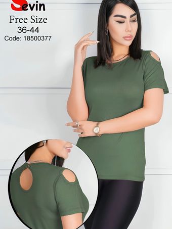 تیشرت سرشانه اشکی زنانه