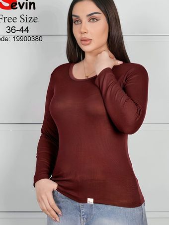 تیشرت استین بلند یقه گرد