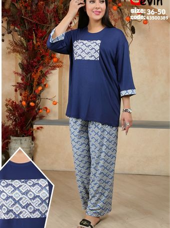 ست لباس راحتی زنانه پنبه فری سایز